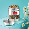 Transparent Airtight Steel Storage Container – 400 ML