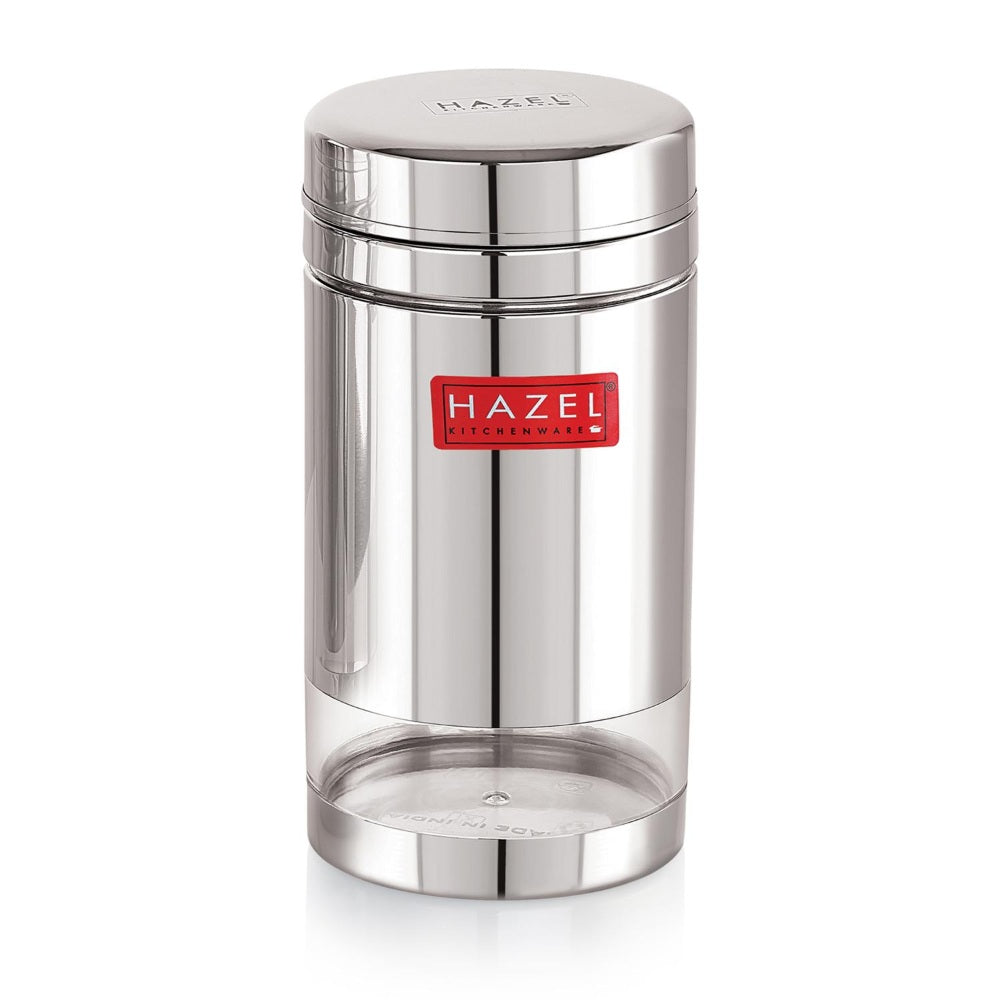 Transparent Airtight Steel Storage Containers – 1200 ML