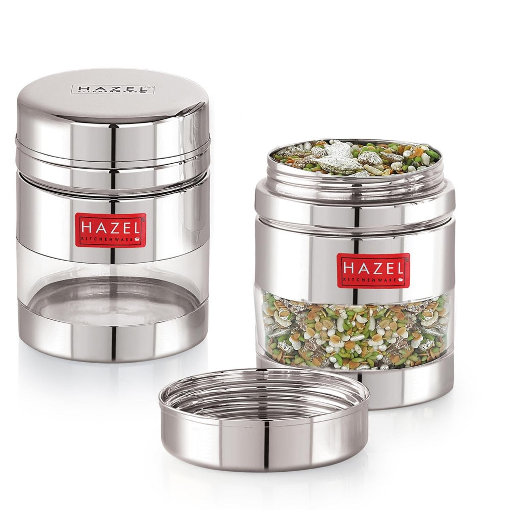 Airtight Stainless Steel Dabba Set, Kitchen Food Storage Containers
