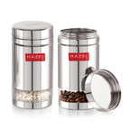 Transparent Airtight Steel Storage Containers – 1200 ML, Set of 2