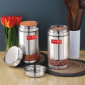 Transparent Airtight Steel Storage Containers – 1200 ML, Set of 2