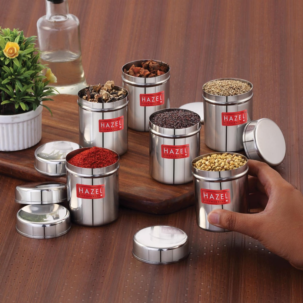Airtight Stainless Steel Dabba Set, Kitchen Food Storage Containers
