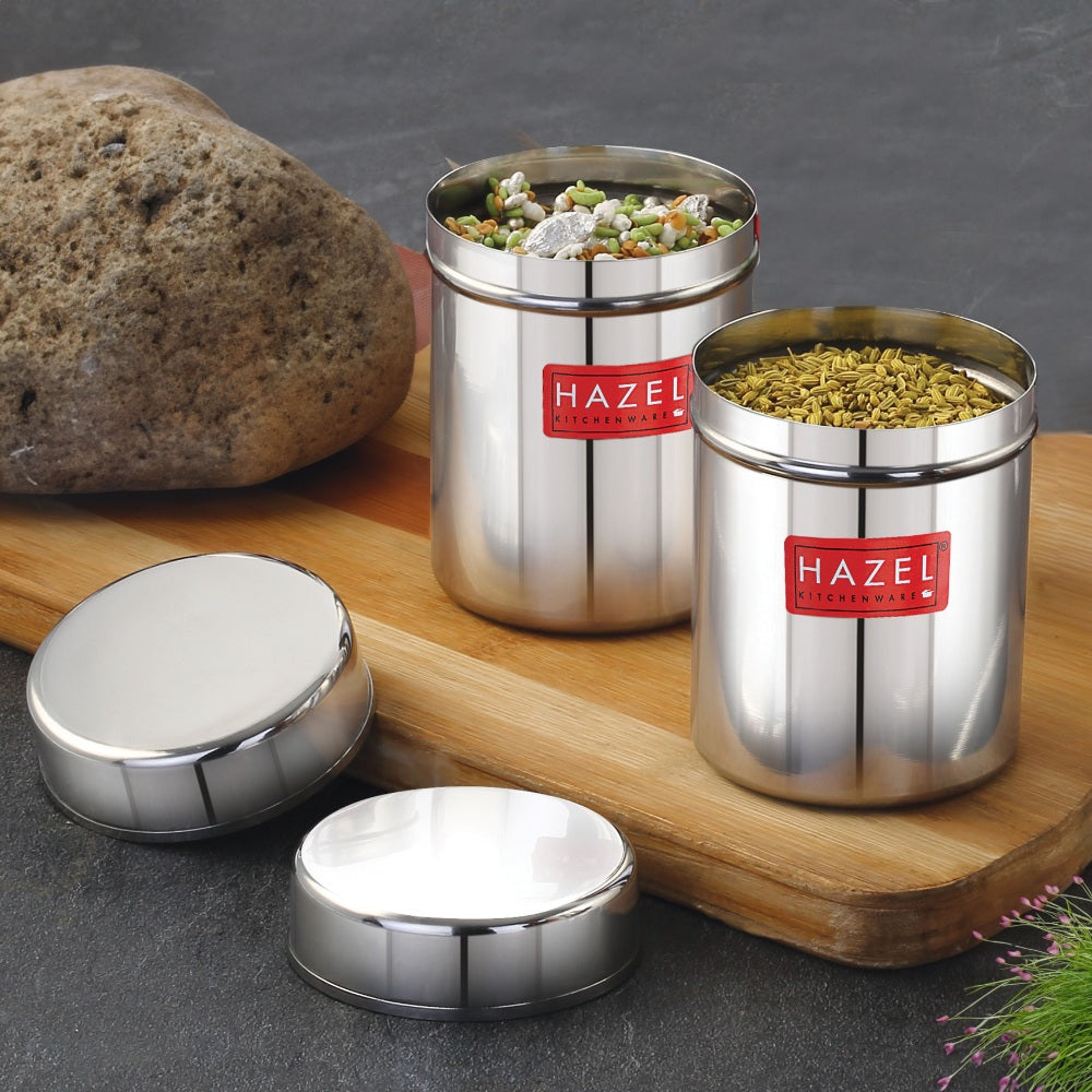 Stainless Steel Airtight Container – 200 ML (Set of 2)