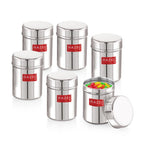 Stainless Steel Airtight Container – 200 ML (Set of 6)