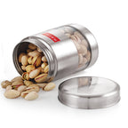Stainless Steel Transparent Container, Matte Finish - 500ML