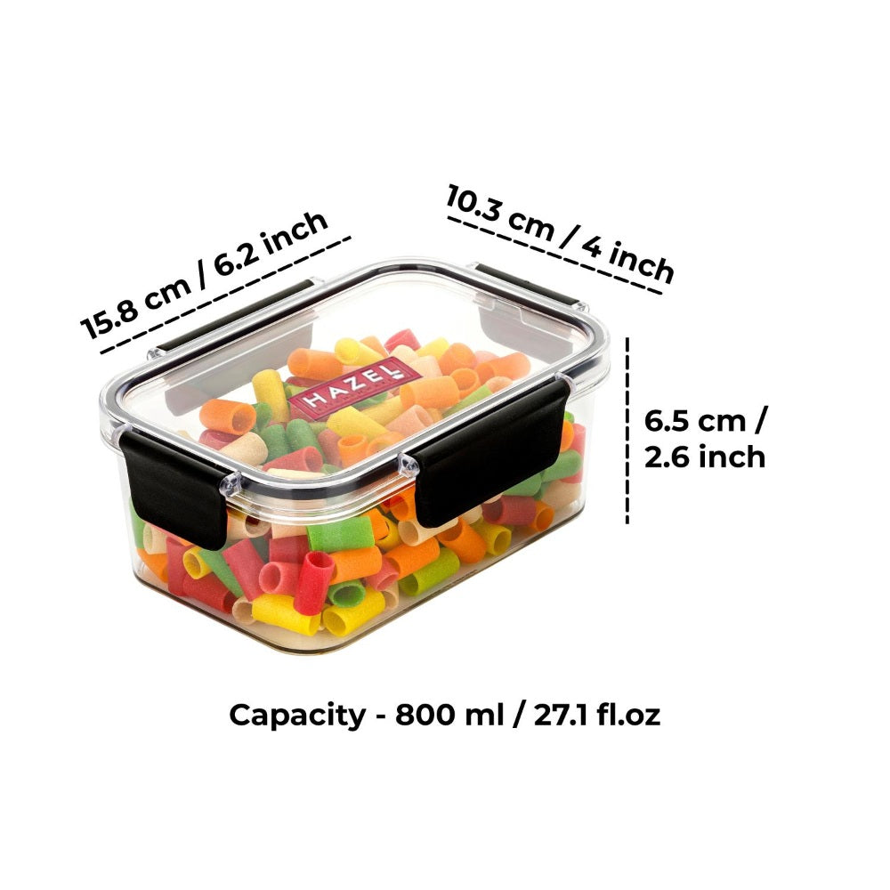 Plastic Airtight Rectangle Container – 800 ML