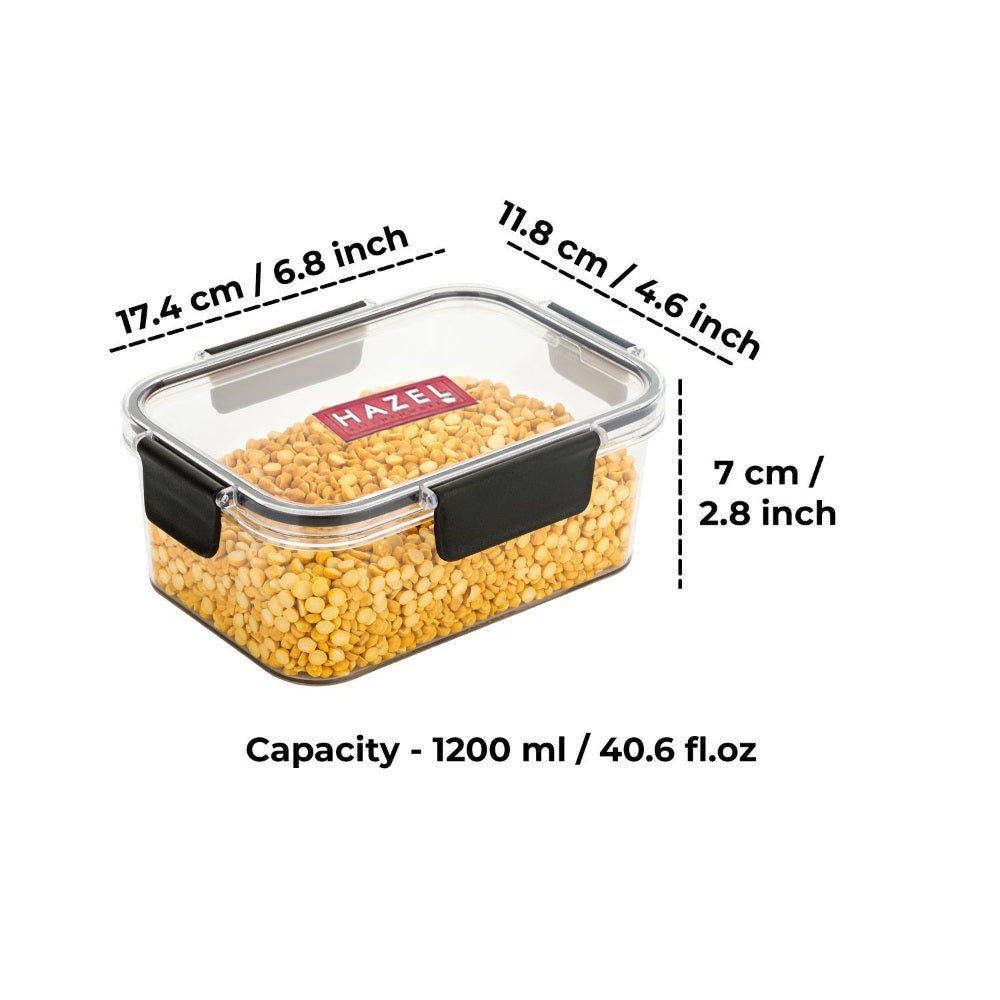Plastic Airtight  Microwave Safe  Dabba – 1200 ML