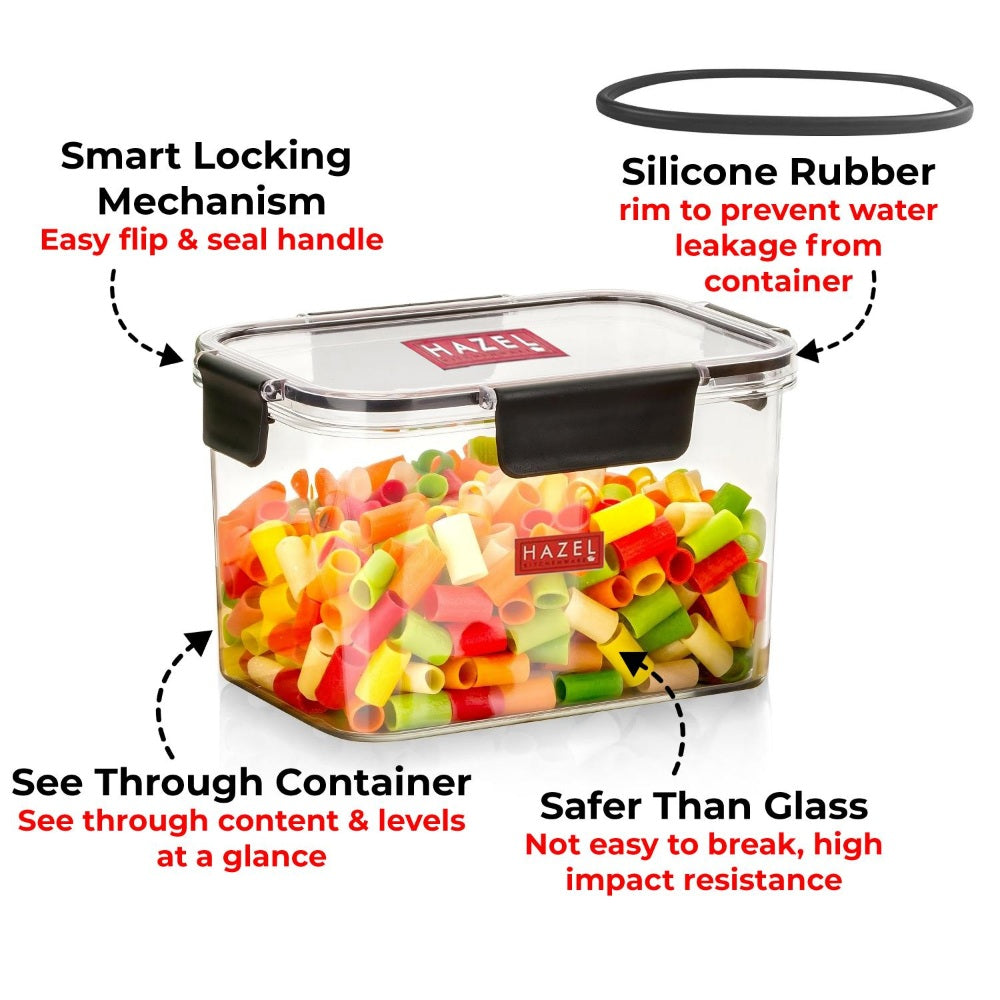 Plastic Airtight Rectangle Container – 2000 ML