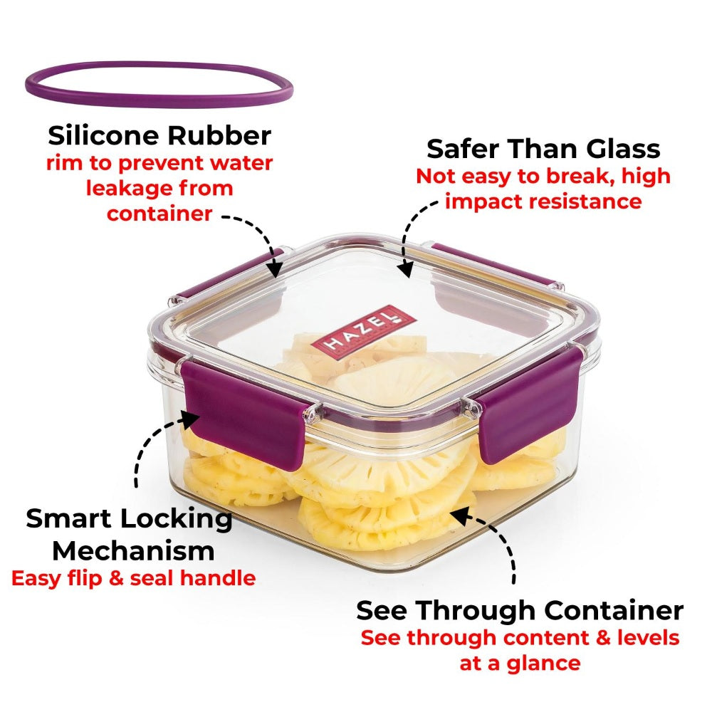 Plastic Airtight Square Container – 1000 ML