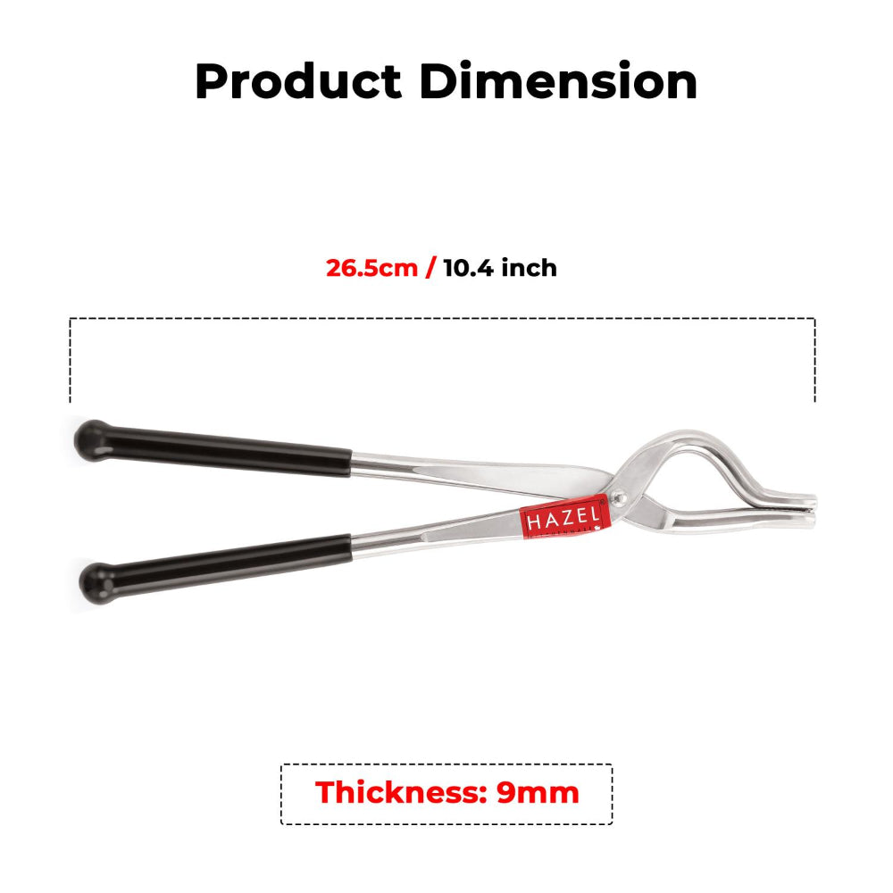 Stainless Steel Pakkad /Tong/Chimta with Rubber Grip