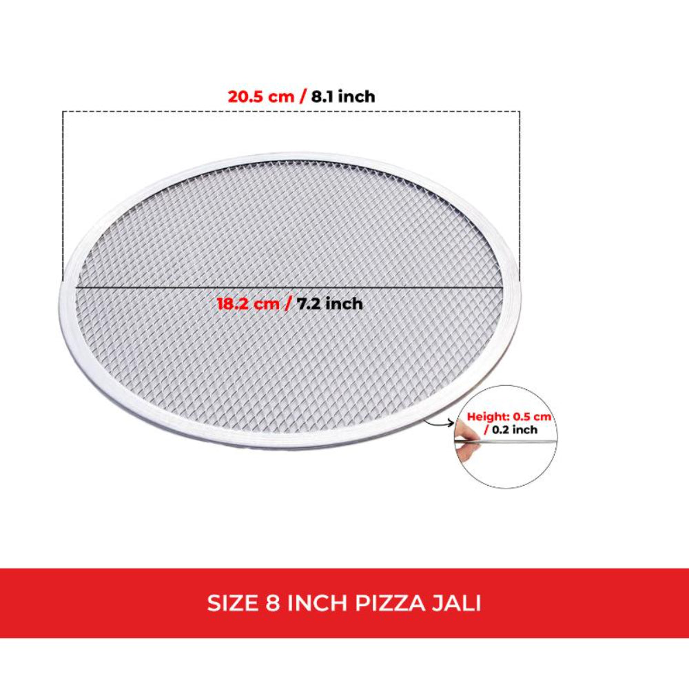 Aluminium Pizza Mesh Tray - 8 Inch