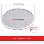 Dimension diagram of the mesh tray showing 31 cm and 12 inch outer, 27.8 cm and 10.9 inch inner and 0.5 cm height.