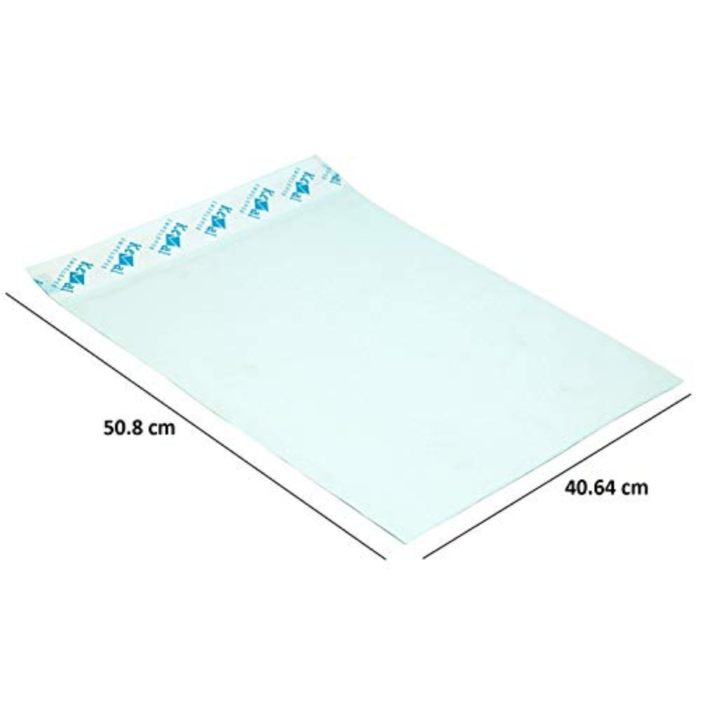 Pale-green envelope with 50.8 by 40.64 cm measurements