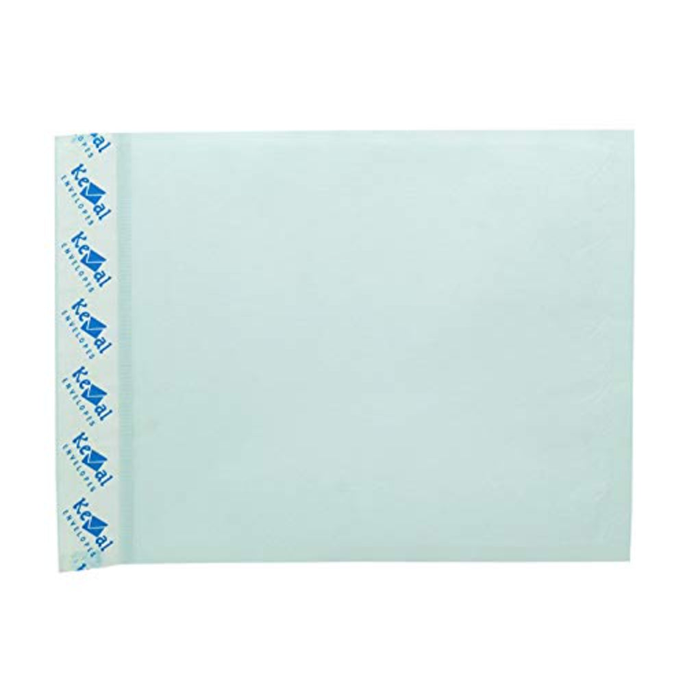 Single pale-green cloth-lined mailing envelope with printed adhesive strip