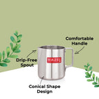 Stainless Steel Tea/Coffee/Milk Frothing Pitcher - 600 ML
