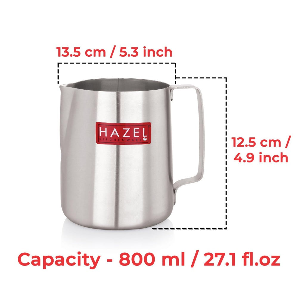 Stainless Steel Milk Frothing Pitcher - 800 ML