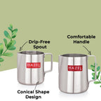Milk Frothing Pitcher, Set of 2 - 600 ML & 800 ML