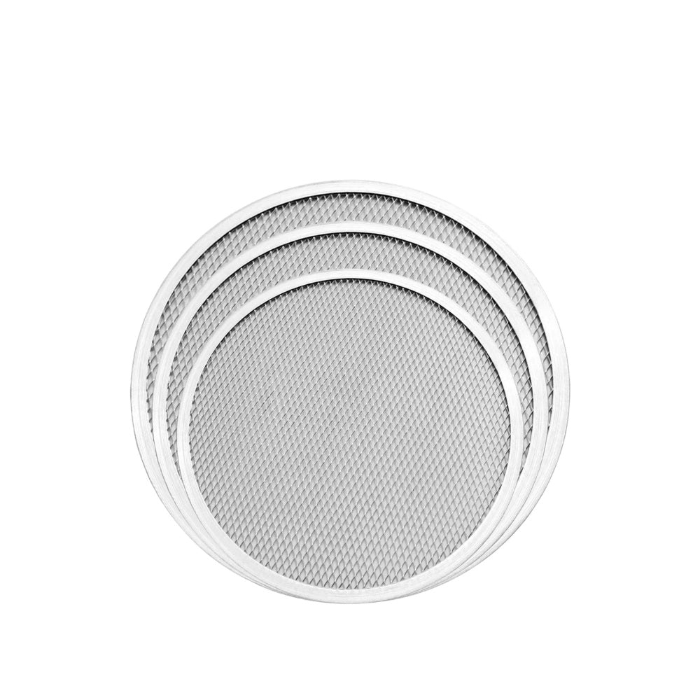 Aluminium Pizza Mesh Tray Set (Round) – 7, 8 & 9 Inch