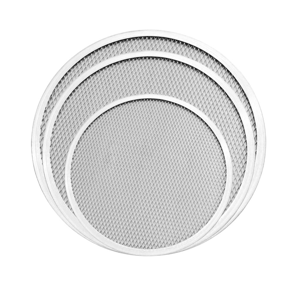 Aluminium Pizza Mesh Tray Set (Round) – 8, 10, 12 Inch