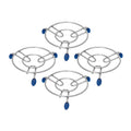 Trivet Hot Pot Stand with Silicone Grip – 17.5 cm (Set of 4)