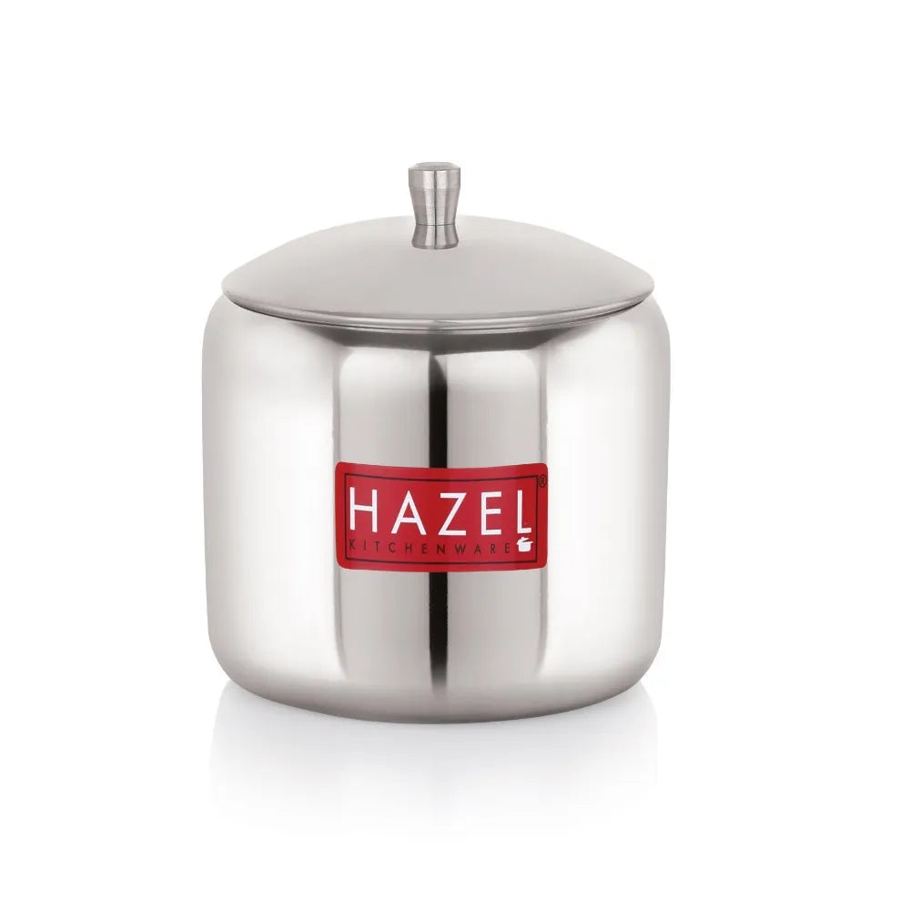 Stainless Steel Sugar Pot with Lid – 300 ML