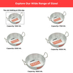 Aluminium Induction Kadai with Lid – 1350 ML, 19cm