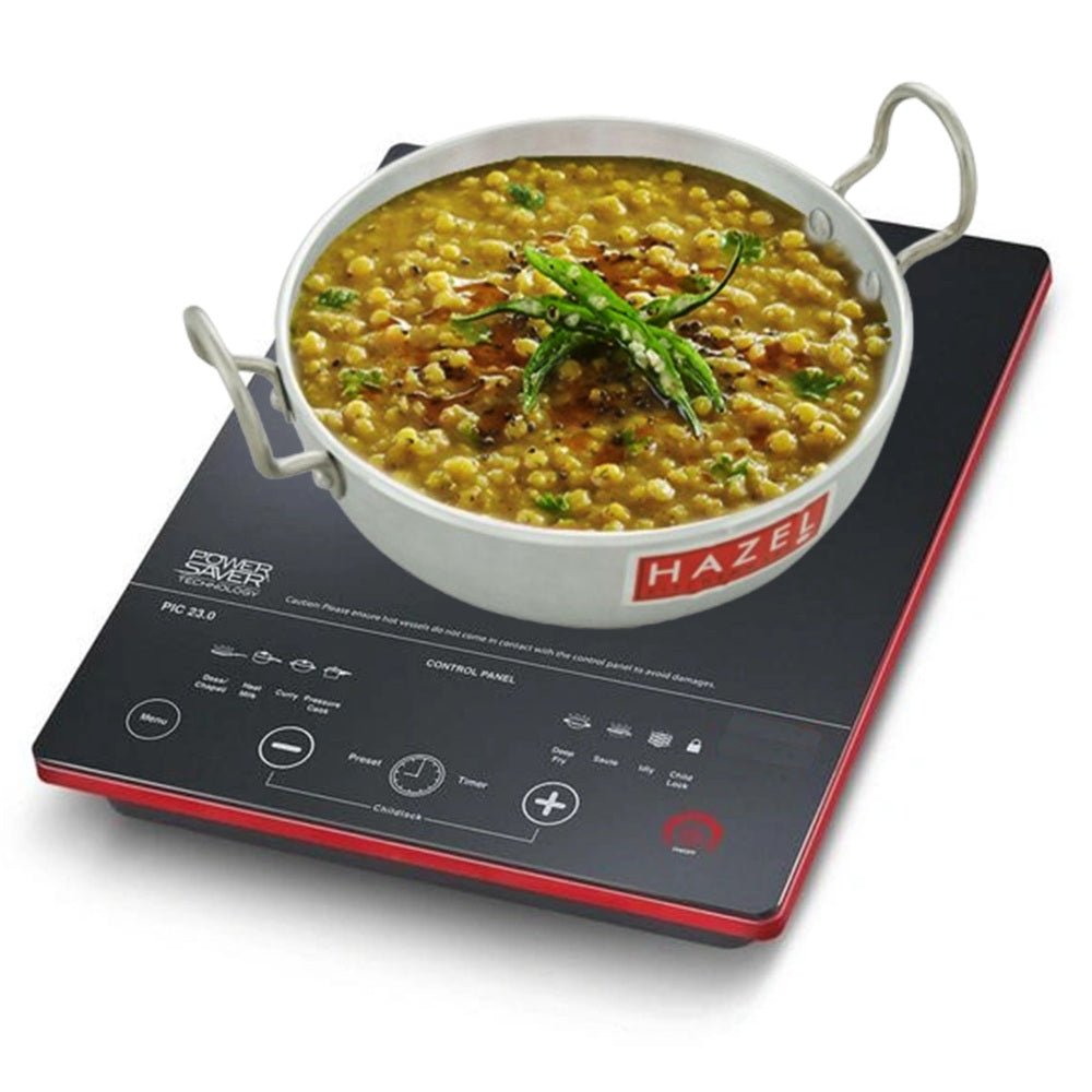 Aluminium Induction Kadai with Lid – 2300 ML, 22.5 cm