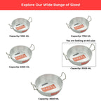 Aluminium Induction Kadai with Lid – 3000 ML, 24.5 cm