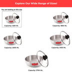 Aluminium Induction Tasla/Cooking Pot with Lid – 1250 ML, 19cm