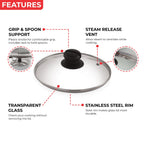 Aluminium Induction Tasra with Lid – 3750 ML, 25.8 cm