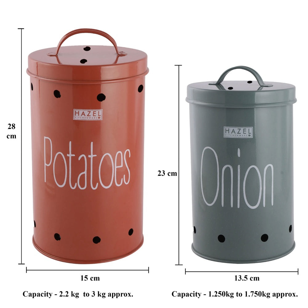 Onion Potato Storage Container Set with Lid – Set of 2