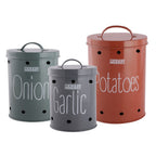 Onion Potato Garlic Storage Container Set – Set of 3