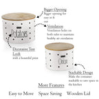 Onion Potato Storage Containers – Set of 2 (White)