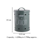 Onion Storage Container with Lid 1.25–1.75kg – Olive Green