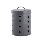 Garlic Storage Container with Lid 1kg – Grey