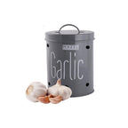 Garlic Storage Container with Lid 1kg – Grey