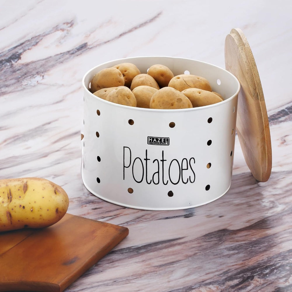 Potato Storage Container (White) – 4 KG
