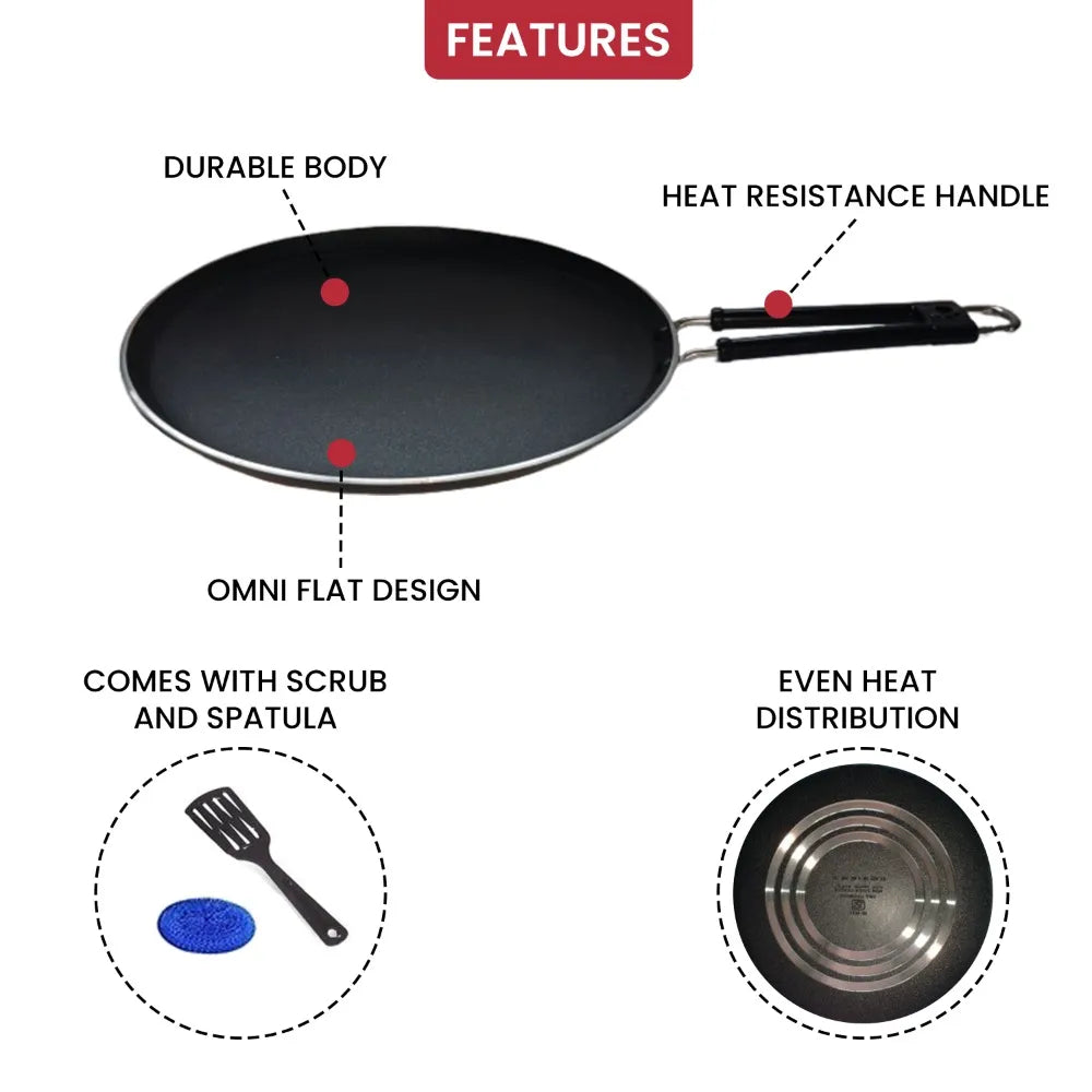Non Stick Flat Dosa Tawa – 29.3 cm