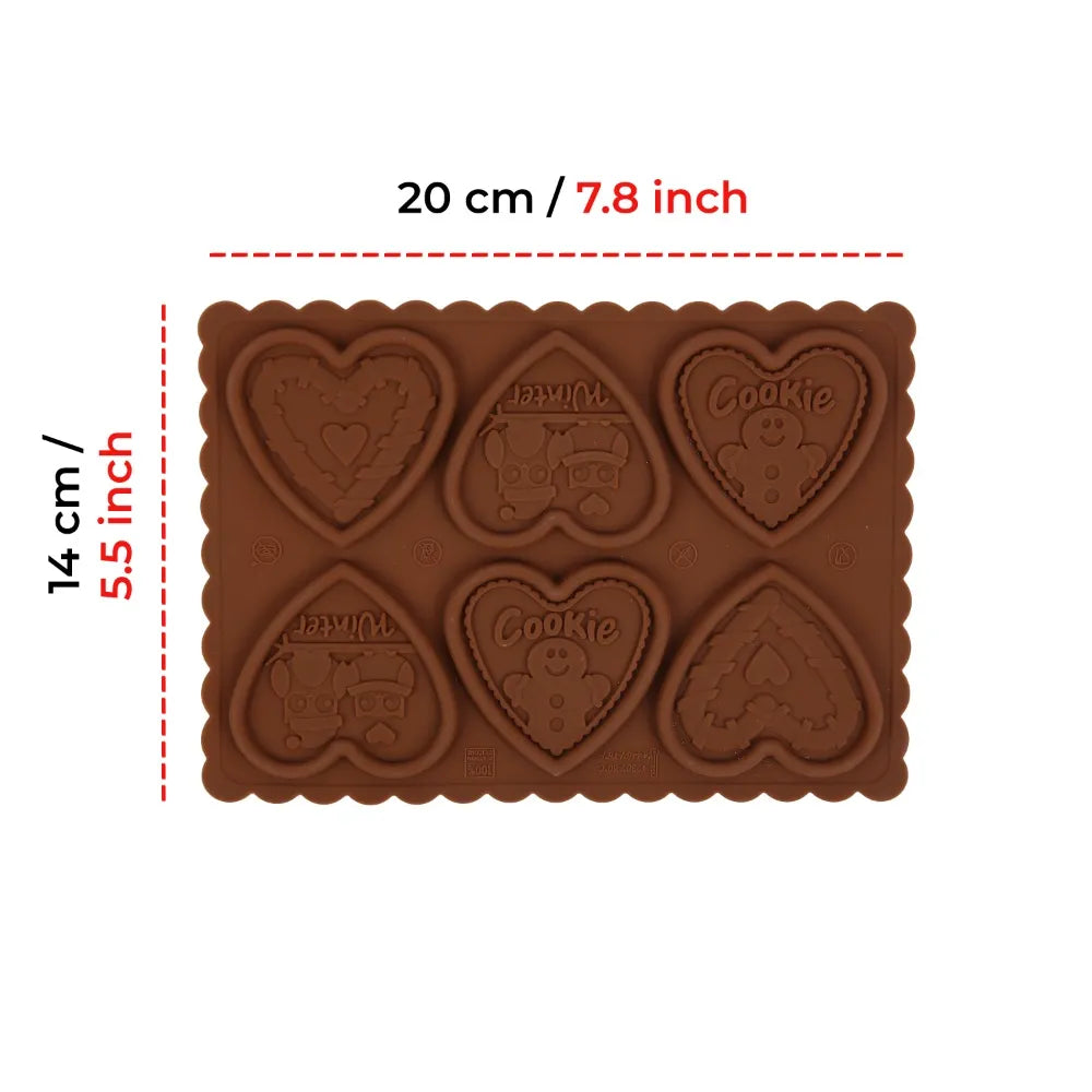 Heart Shape Silicone Cookie Mold