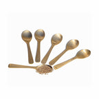 Brass Masala Spoon for kids, Spice Jars & Containers, Set of 6
