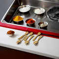 Brass Masala Spoon for kids, Spice Jars & Containers, Set of 6
