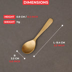 Brass Masala Spoon for kids, Spice Jars & Containers, Set of 6