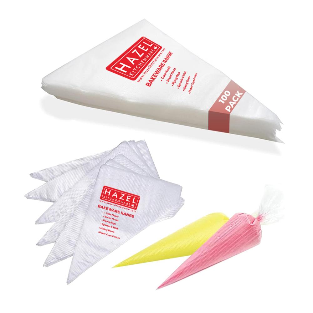Disposable Piping Bags, Frosting Bags – Pack of 100