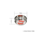 Stainless Steel Flat Pressure Cooker Dabba Set of 3, 500 ML