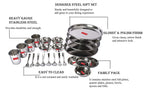 Stainless Steel Dinner Set - 36pc