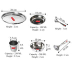 Stainless Steel Dinner Set - 36pc