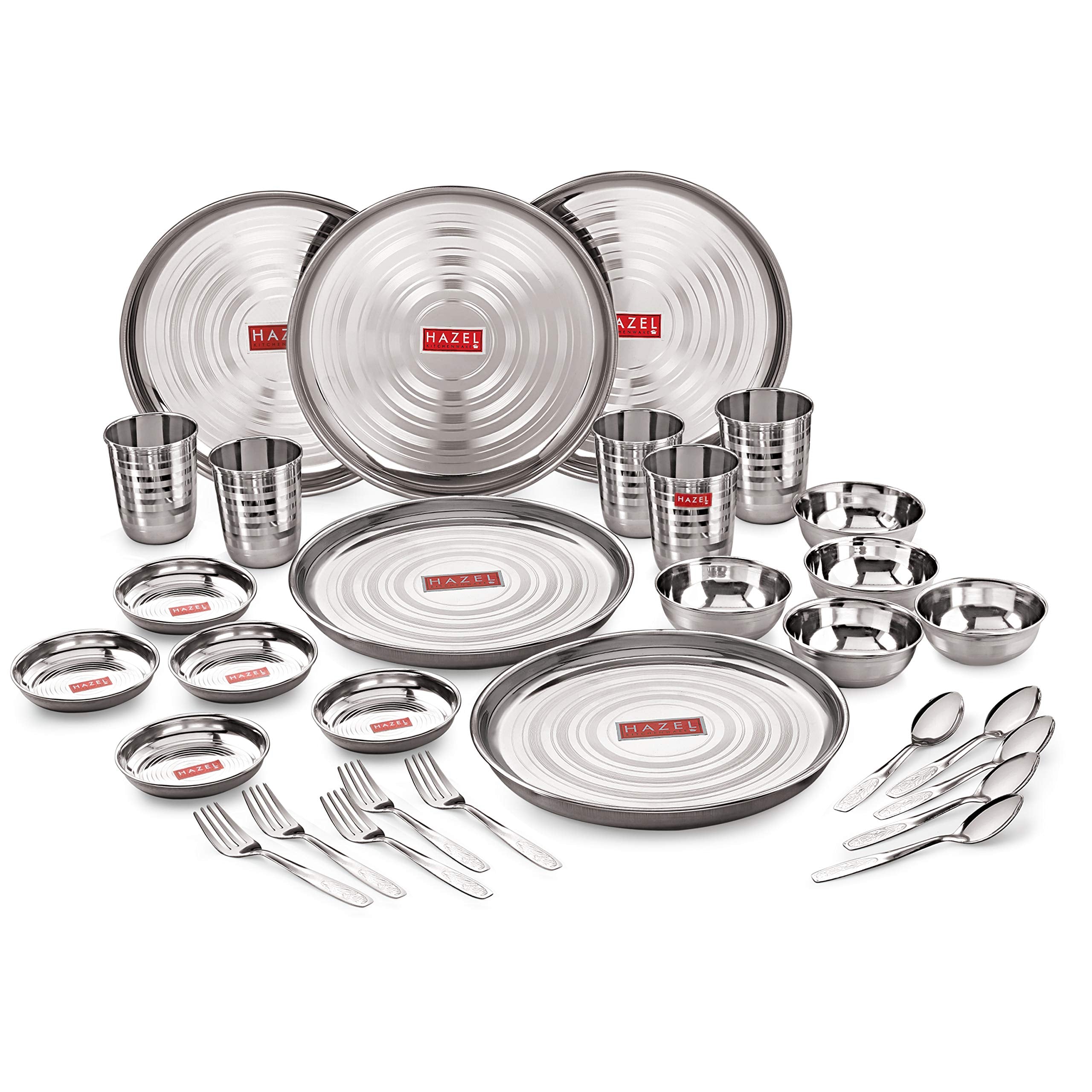 Stainless Steel Dinner Set - 30 Pc