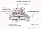 36 Pc Stainless Steel Kitchen Dinner Set
