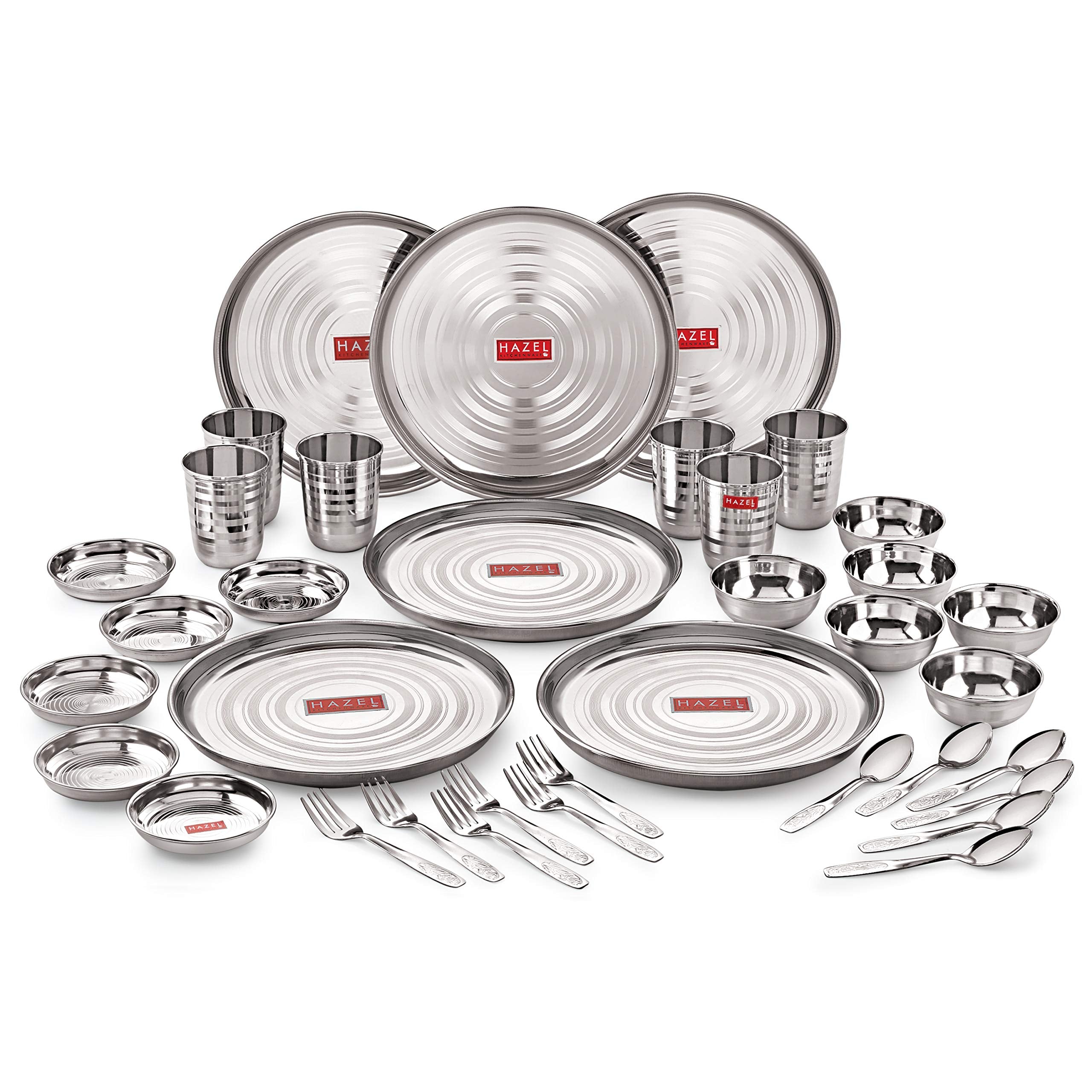 36 Pc Stainless Steel Kitchen Dinner Set