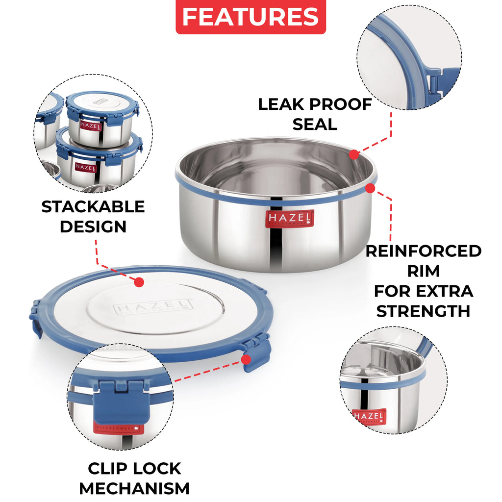 Stainless Steel Hercules Snack Container – 3000  ML